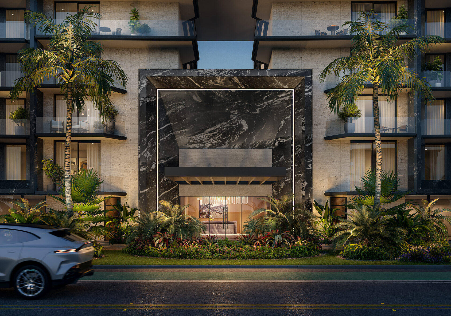 Penthouse outdoor lounge area